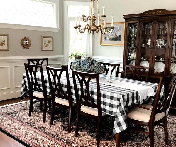 Black Cloth Tablecloth