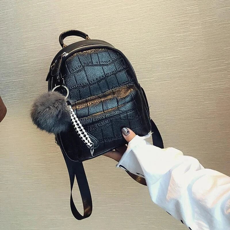 Chic Mini Leather Backpack