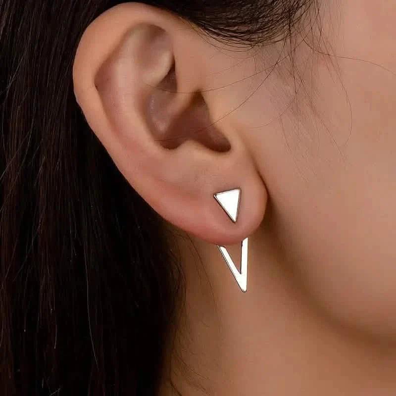 Chic Minimalist Triangle Design Earrings