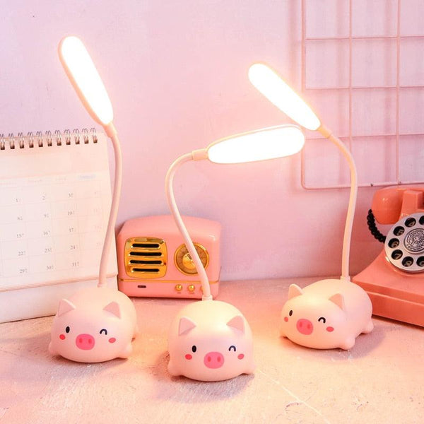 Children Desk Lamp LED Bedside Table Lamp Flexo Balance Light Gooseneck Drawing Iluminaria For Study Badroom Decor Cute Bear Cute Study Lamps for Bedroom Décor