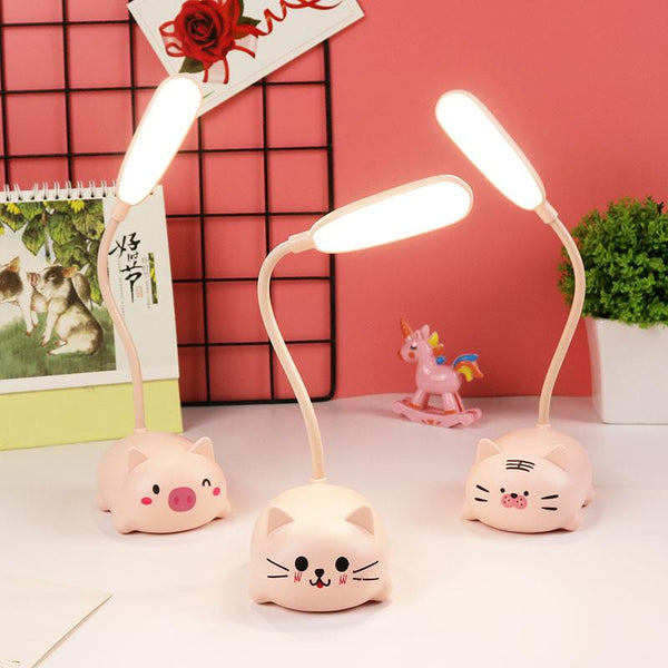 Children Desk Lamp LED Bedside Table Lamp Flexo Balance Light Gooseneck Drawing Iluminaria For Study Badroom Decor Cute Bear Cute Study Lamps for Bedroom Décor