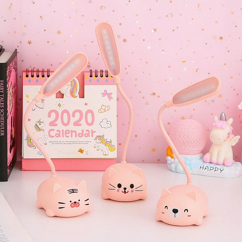 Children Desk Lamp LED Bedside Table Lamp Flexo Balance Light Gooseneck Drawing Iluminaria For Study Badroom Decor Cute Bear Cute Study Lamps for Bedroom Décor