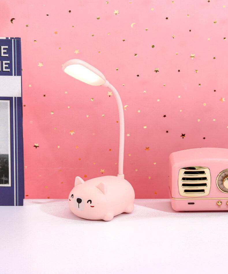 Children Desk Lamp LED Bedside Table Lamp Flexo Balance Light Gooseneck Drawing Iluminaria For Study Badroom Decor Cute Bear Cute Study Lamps for Bedroom Décor