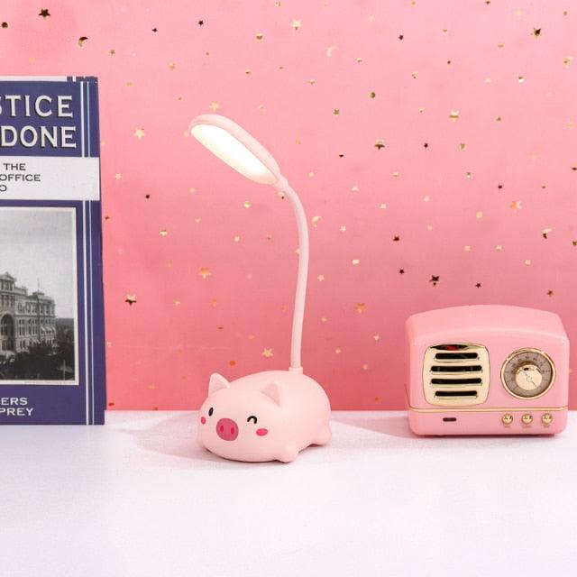 Children Desk Lamp LED Bedside Table Lamp Flexo Balance Light Gooseneck Drawing Iluminaria For Study Badroom Decor Cute Bear Cute Study Lamps for Bedroom Décor