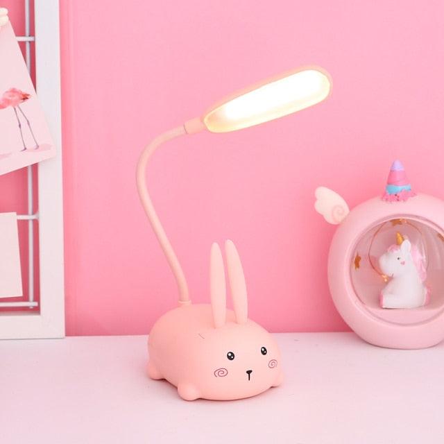 Children Desk Lamp LED Bedside Table Lamp Flexo Balance Light Gooseneck Drawing Iluminaria For Study Badroom Decor Cute Bear Cute Study Lamps for Bedroom Décor
