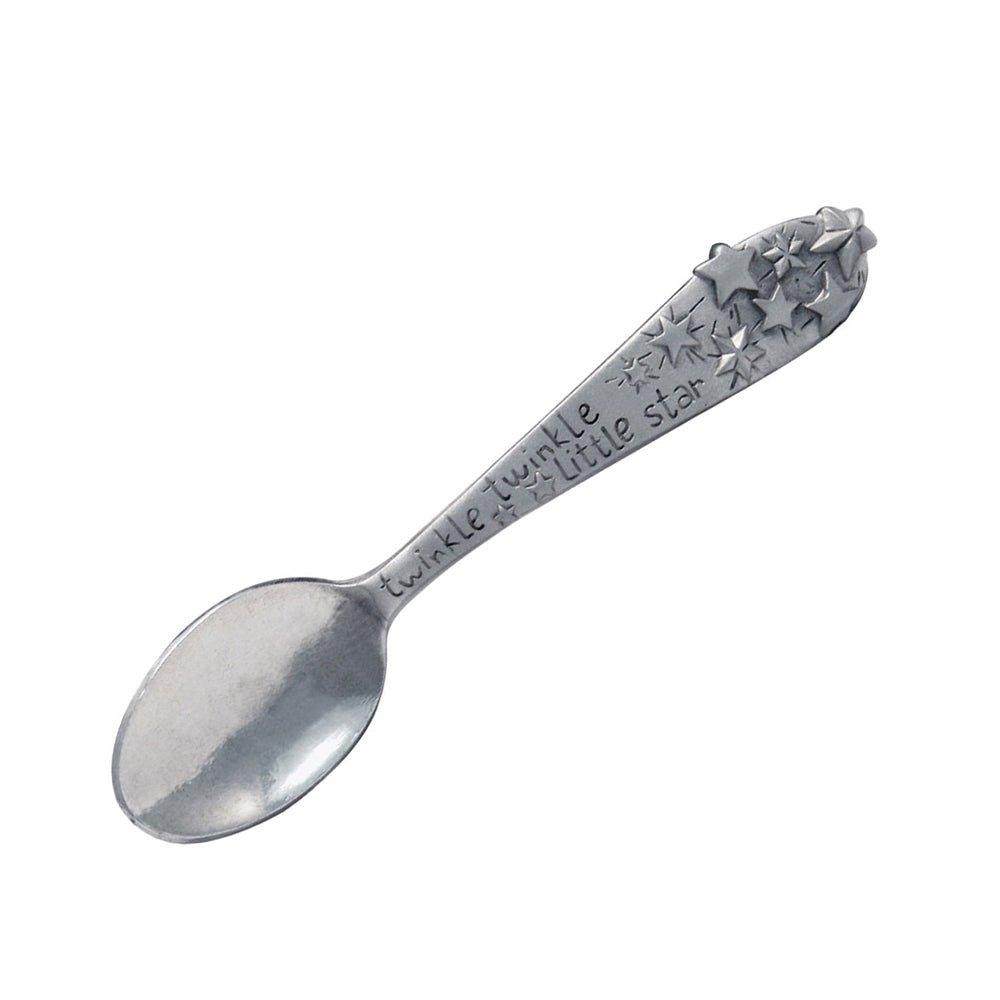 Child's Pewter Feeding Spoon - Bunny, Star, Duck, Crab, Prince and Princess