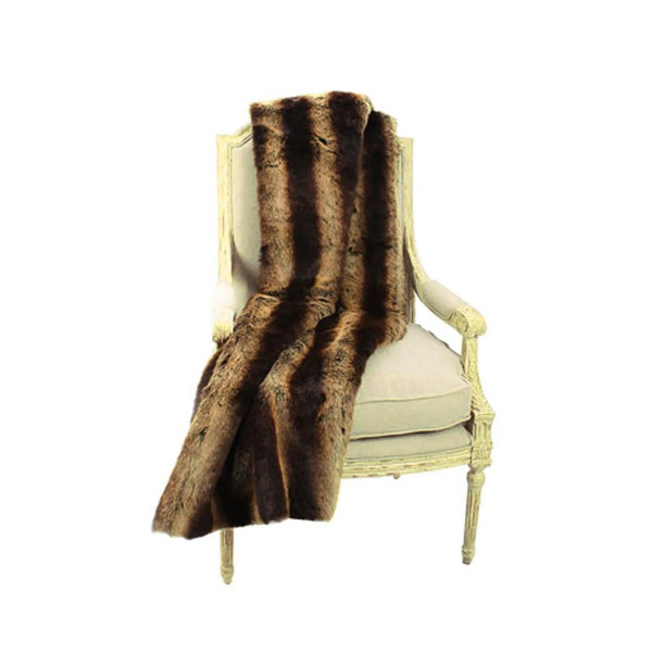 Fur Throw 'Chinchilla Chestnut' - Gifts for You 'n Me