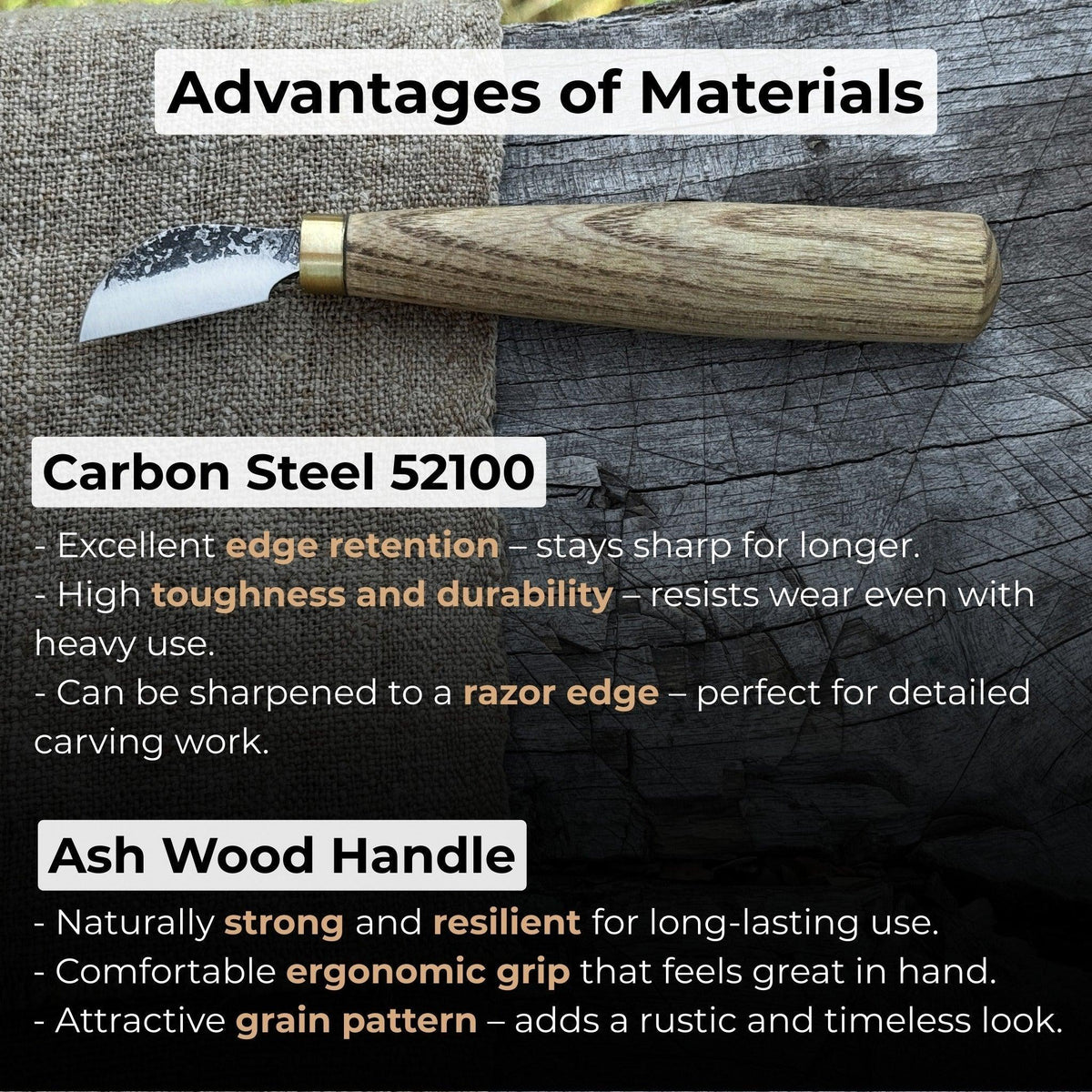 Chip Carving Knife, blade 3 cm (1.2 inches)