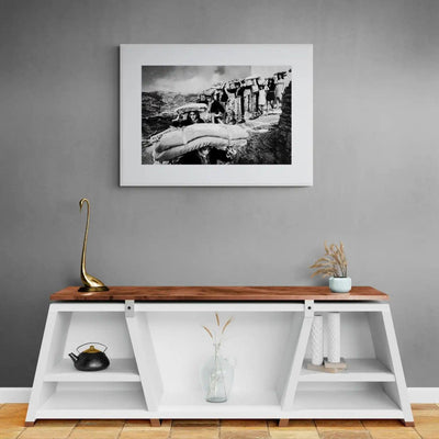 Limited Edition numbered and signed. Dowry transportation, Olympos, Karpathos, Dodecanese | Black-and-white wall art photography from Greece