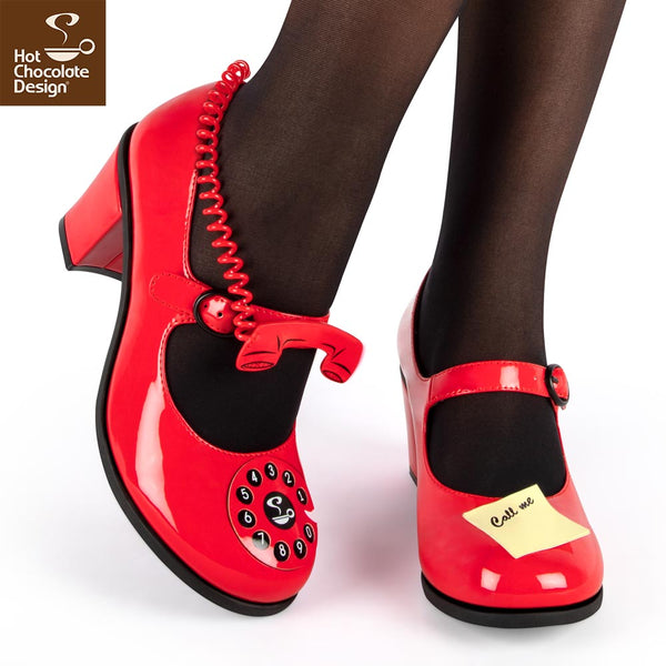 Chocolaticas® Mid Heels CALL ME Women's Mary Jane Pump