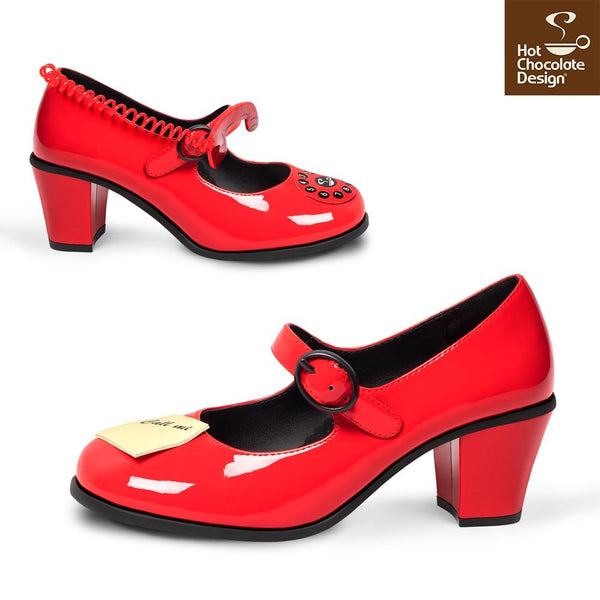 Chocolaticas® Mid Heels CALL ME Women's Mary Jane Pump