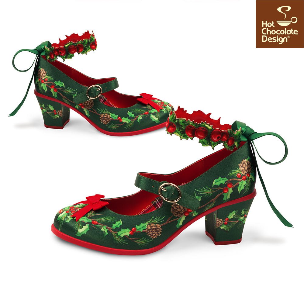 Chocolaticas® Mid Heels CHRISTMAS EVE Women's Mary Jane Pump