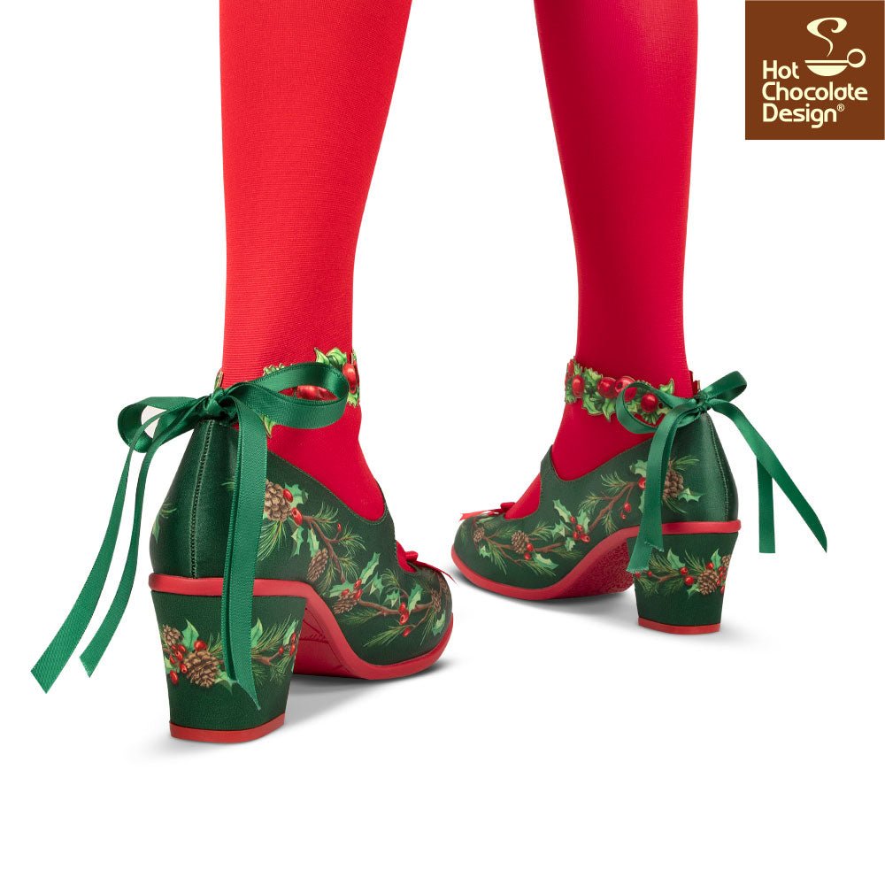 Chocolaticas® Mid Heels CHRISTMAS EVE Women's Mary Jane Pump