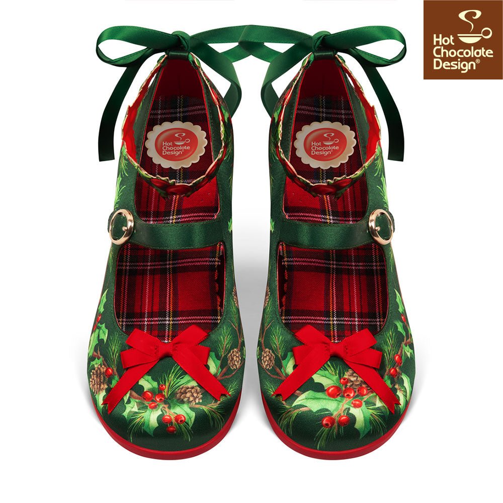 Chocolaticas® Mid Heels CHRISTMAS EVE Women's Mary Jane Pump