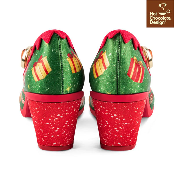 Chocolaticas® Mid Heels Elf Women's Mary Jane Pump