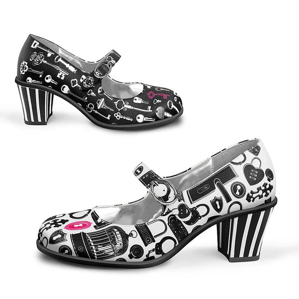 Chocolaticas® Mid Heels KEY Women's Mary Jane Pump