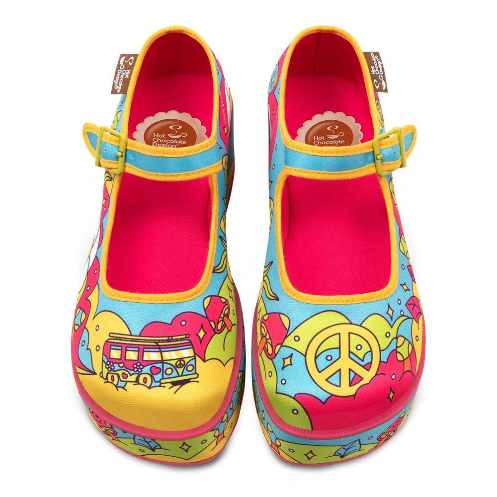 Hot Chocolate Design LOVE ON THE ROAD Women's Mary Jane Platform