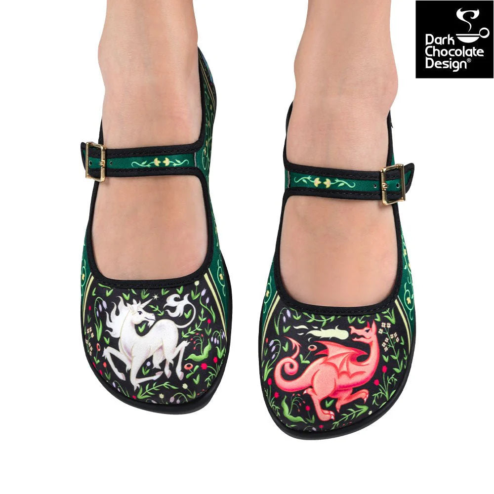 Hot Chocolate Design Chocolaticas® MEDIEVAL BESTIARY Women's Mary Jane Flat