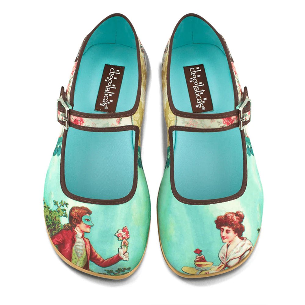Hot Chocolate Design® POESIA CORTESANA Women's Mary Jane Flat