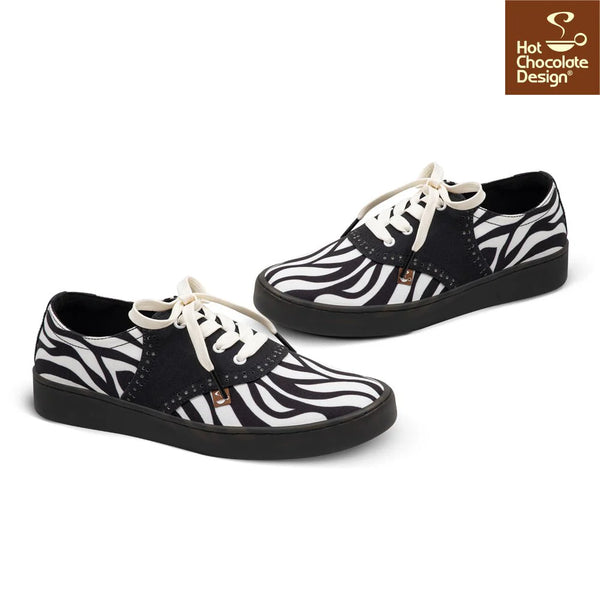 Hot Chocolate Design Chocolaticas® SADDLE ZEBRA Sneakers