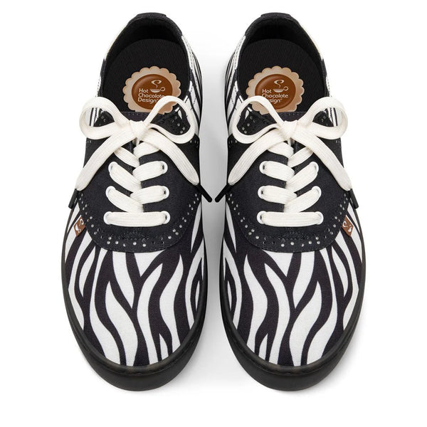 Hot Chocolate Design Chocolaticas® SADDLE ZEBRA Sneakers