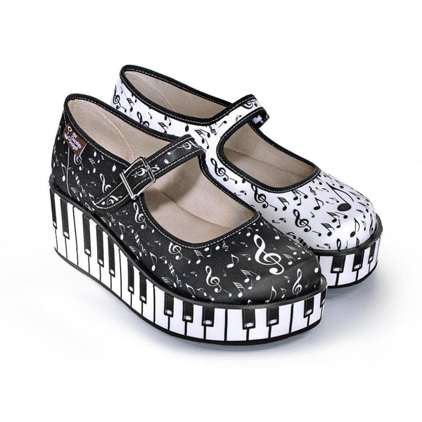 Hot Chocolate Design® THANK YOU MUSIC Women's Mary Jane Platform