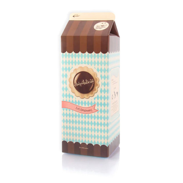 Chocolaticas packaging Box with decorative pattern on a white background