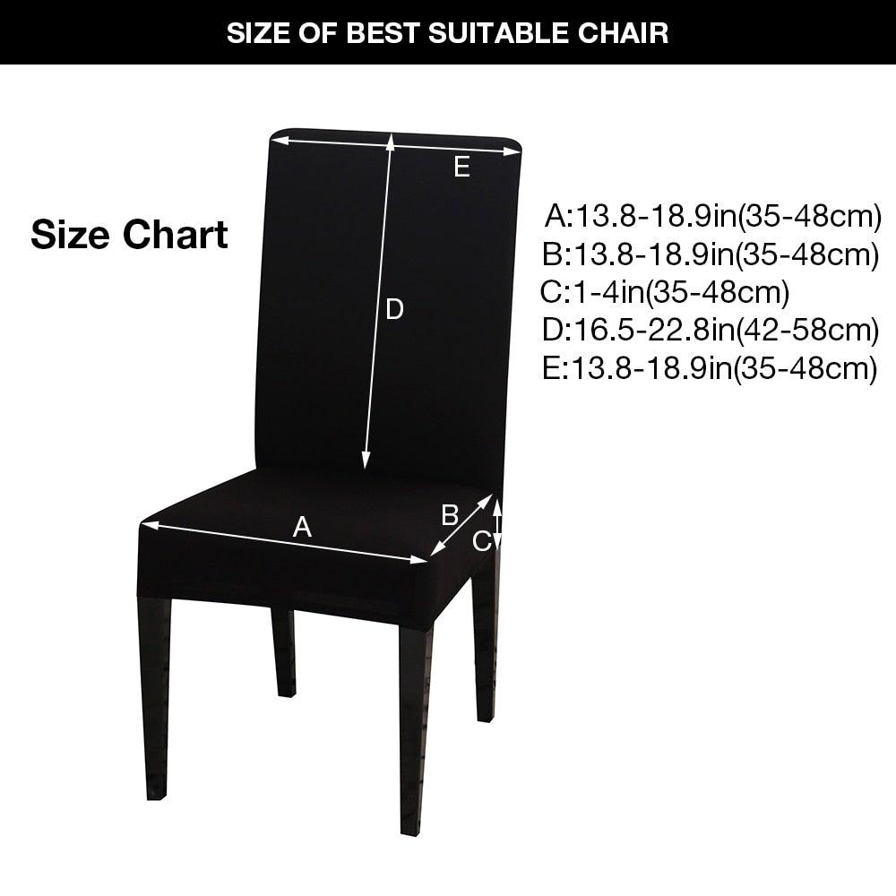 Christmas Chair Cover Stretch Seat Case Spandex Chair Covers Elastic for Kitchen Dining Room Chair Banquet Slipcovers Persons Chair Cover for Christmas Kitchen Decoration Restaurant Holiday Festival Party