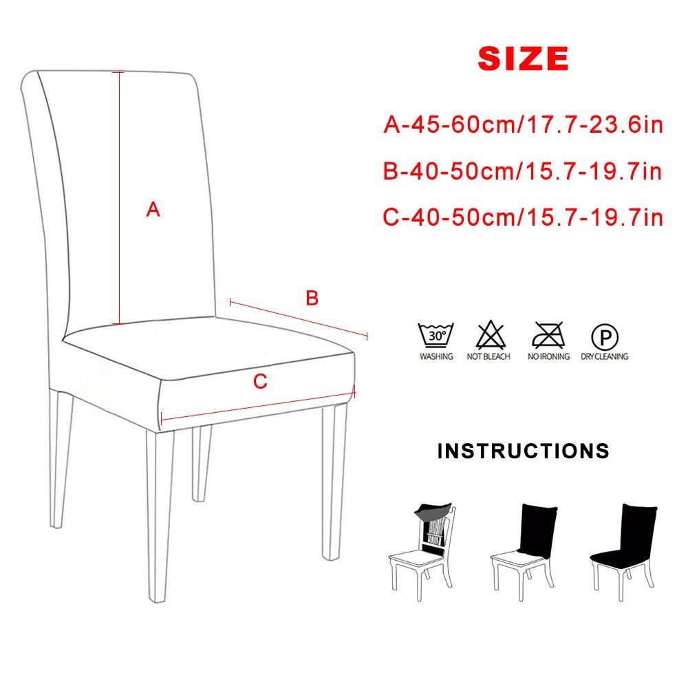 Christmas Chair Covers Santa Printed Elastic Stretch Dining Room Chair Slipcover Kitchen Seat Cover Spandex Home Decor chair Stretch Removable Washable Dining Room Chair Protector Slipcovers Christmas Decoration/Home Decor Dining Room Seat Cover