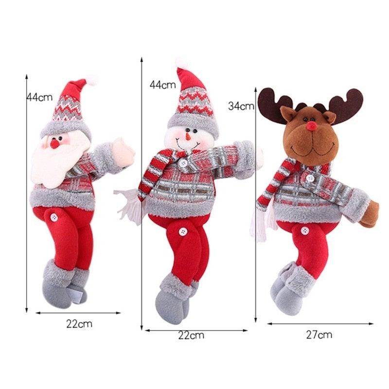Christmas Curtain Holder Merry Christmas Decorations For Home Ornaments New Year Santa Claus Xmas Curtain Home Decor Santa Snowman Reindeer Merry Christmas Window Decoration Curtain Holdbacks Ties Christmas Tree Ornaments Decoration Ideas For Living Room