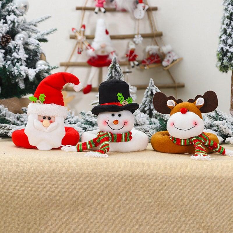 Christmas Curtain Holder Merry Christmas Decorations For Home Ornaments New Year Santa Claus Xmas Curtain Home Decor Santa Snowman Reindeer Merry Christmas Window Decoration Curtain Holdbacks Ties Christmas Tree Ornaments Decoration Ideas For Living Room