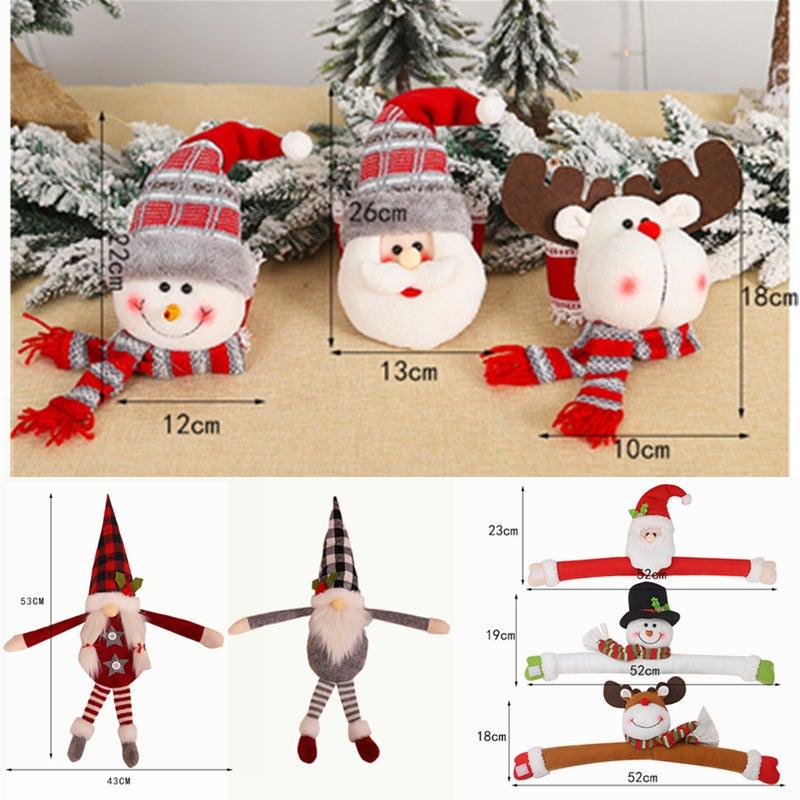 Christmas Curtain Holder Merry Christmas Decorations For Home Ornaments New Year Santa Claus Xmas Curtain Home Decor Santa Snowman Reindeer Merry Christmas Window Decoration Curtain Holdbacks Ties Christmas Tree Ornaments Decoration Ideas For Living Room