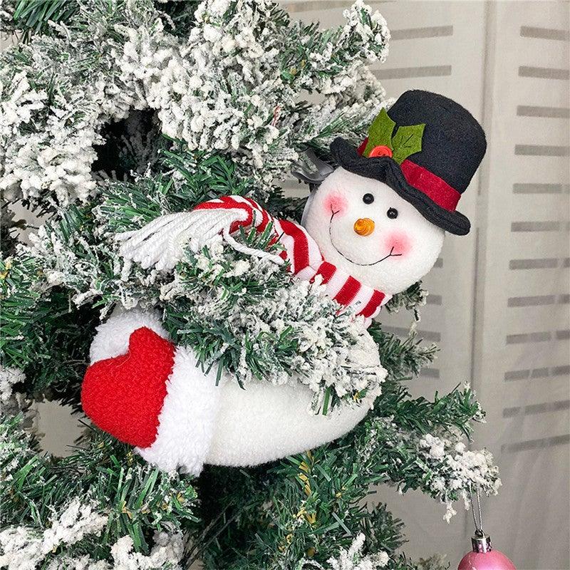 Christmas Curtain Holder Merry Christmas Decorations For Home Ornaments New Year Santa Claus Xmas Curtain Home Decor Santa Snowman Reindeer Merry Christmas Window Decoration Curtain Holdbacks Ties Christmas Tree Ornaments Decoration Ideas For Living Room