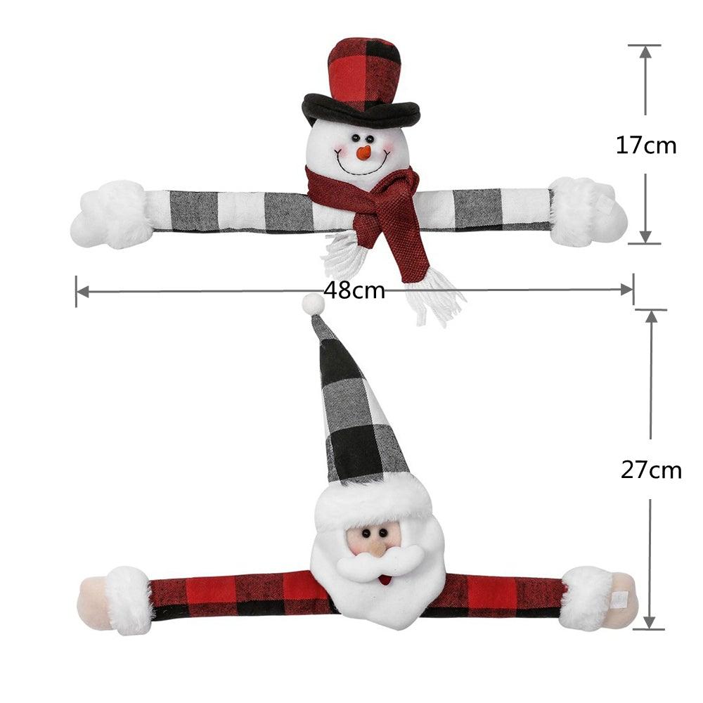 Christmas Curtain Holder Merry Christmas Decorations For Home Ornaments New Year Santa Claus Xmas Curtain Home Decor Santa Snowman Reindeer Merry Christmas Window Decoration Curtain Holdbacks Ties Christmas Tree Ornaments Decoration Ideas For Living Room