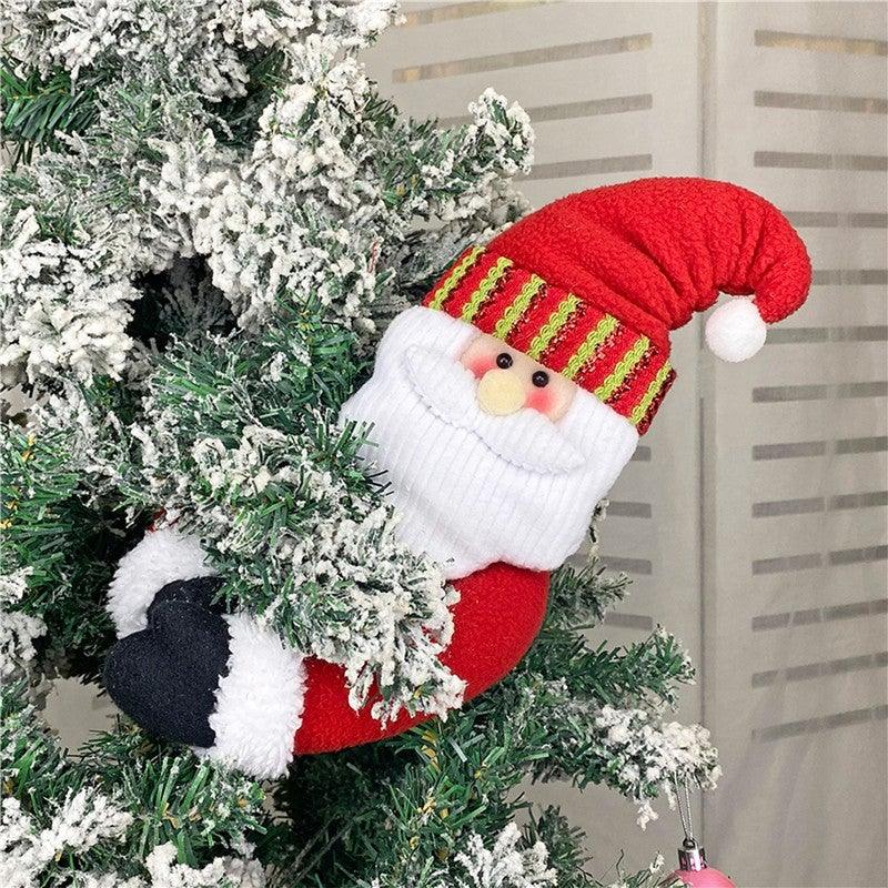 Christmas Curtain Holder Merry Christmas Decorations For Home Ornaments New Year Santa Claus Xmas Curtain Home Decor Santa Snowman Reindeer Merry Christmas Window Decoration Curtain Holdbacks Ties Christmas Tree Ornaments Decoration Ideas For Living Room