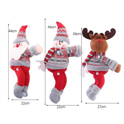 Christmas Curtain Holder Merry Christmas Decorations For Home Ornaments New Year Santa Claus Xmas Curtain Home Decor Santa Snowman Reindeer Merry Christmas Window Decoration Curtain Holdbacks Ties Christmas Tree Ornaments Decoration Ideas For Living Room