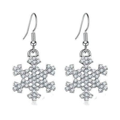 Christmas Ear Decor Hooks Creative Ladies Holiday Earrings
