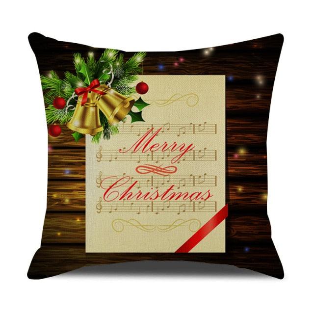 Christmas Green Stripe Pattern Cotton Linen Throw Pillow Christmas Stripe Pillow Cases Christmas Green Decorative Cushion Cover Cotton Linen Pillowcase Indoor Sofa Decorations Home Sofa Decorative Pillowcase 45X45CM