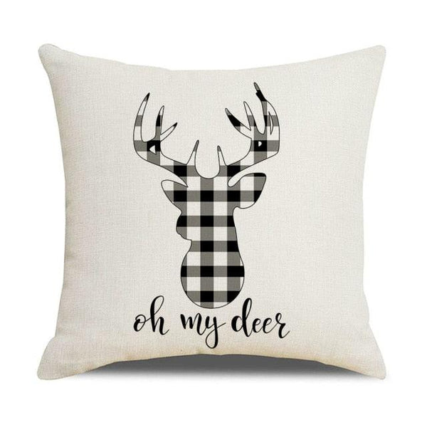 Christmas Pillow Covers Xmas Decorative Christmas Pillow Covers Christmas Decor Pillow Cases Retro Beautiful Cushion Cover Throw Pillowcase Winter Holiday Cushion Case For Home Decor 45x45CM
