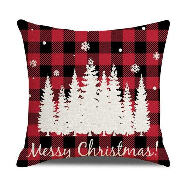 Christmas Pillow Covers Xmas Decorative Christmas Pillow Covers Christmas Decor Pillow Cases Retro Beautiful Cushion Cover Throw Pillowcase Winter Holiday Cushion Case For Home Decor 45x45CM