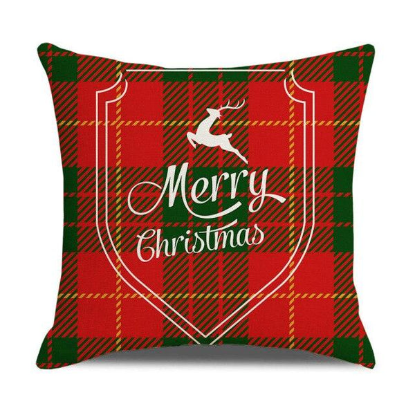 Christmas Pillow Covers Xmas Decorative Christmas Pillow Covers Christmas Decor Pillow Cases Retro Beautiful Cushion Cover Throw Pillowcase Winter Holiday Cushion Case For Home Decor 45x45CM