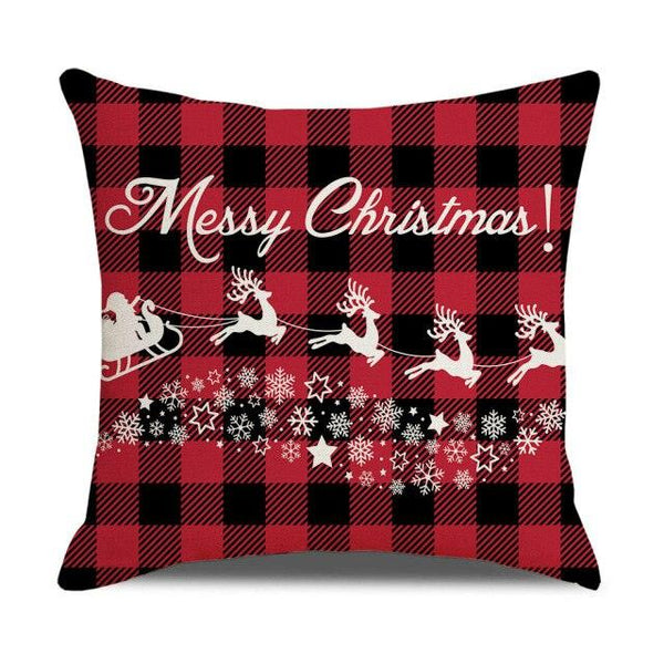 Christmas Pillow Covers Xmas Decorative Christmas Pillow Covers Christmas Decor Pillow Cases Retro Beautiful Cushion Cover Throw Pillowcase Winter Holiday Cushion Case For Home Decor 45x45CM