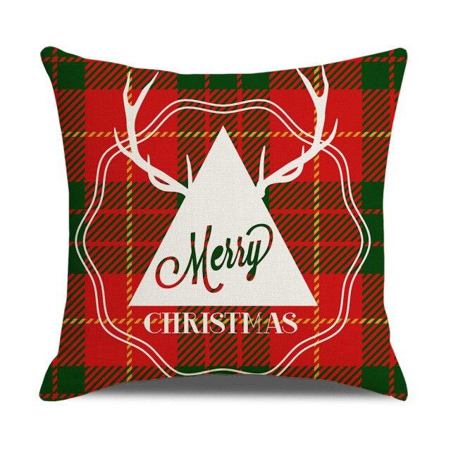 Christmas Pillow Covers Xmas Decorative Christmas Pillow Covers Christmas Decor Pillow Cases Retro Beautiful Cushion Cover Throw Pillowcase Winter Holiday Cushion Case For Home Decor 45x45CM