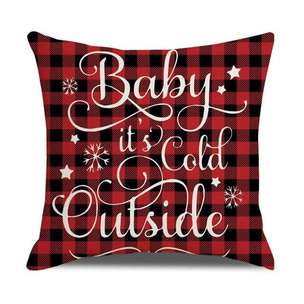 Christmas Pillow Covers Xmas Decorative Christmas Pillow Covers Christmas Decor Pillow Cases Retro Beautiful Cushion Cover Throw Pillowcase Winter Holiday Cushion Case For Home Decor 45x45CM