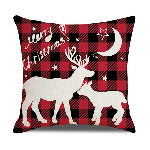Christmas Pillow Covers Xmas Decorative Christmas Pillow Covers Christmas Decor Pillow Cases Retro Beautiful Cushion Cover Throw Pillowcase Winter Holiday Cushion Case For Home Decor 45x45CM