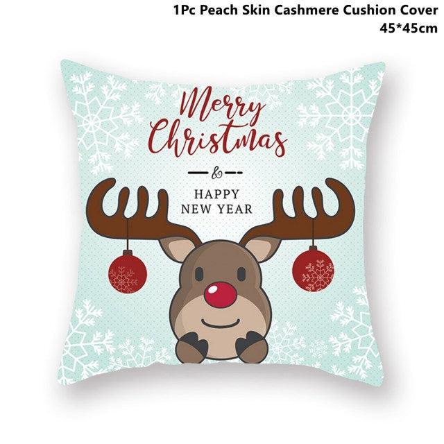 Christmas Pillowcase Santa Cluas Pillow Covers Xmas Holiday Couch Pillows Rustic Christmas Decorations Winter Pillowcase For Home Living Room Xmas Ornaments Navidad Gifts