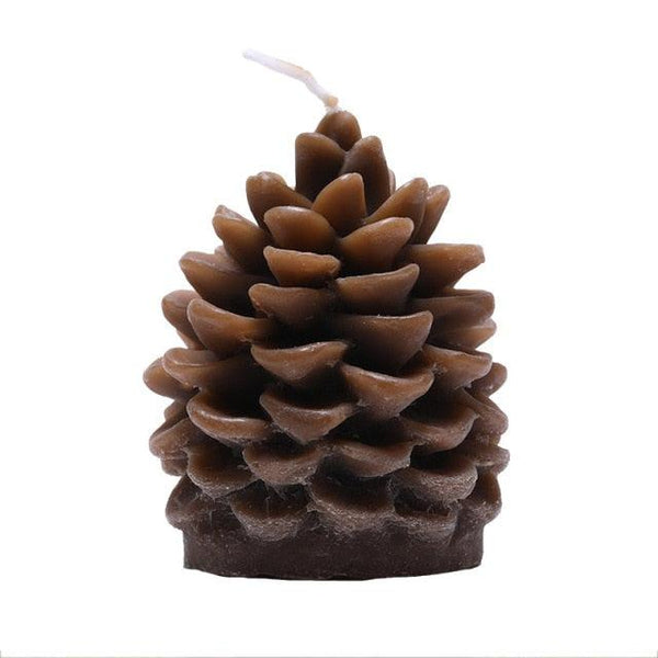 Christmas Pine Cones Candles Pine Cone Candles For Christmas Tree Shape Candle Scented Christmas Candle Christmas Decoration Candle Elk Christmas Tree Scented Candle Home Creative Gifts