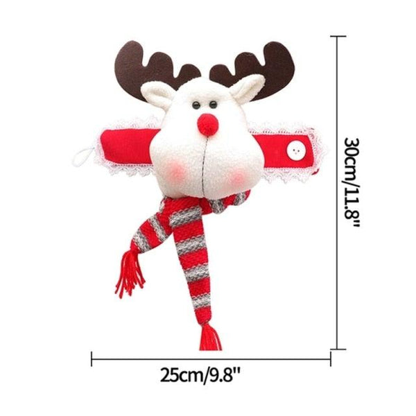 Christmas Plaid Curtain Buckle Santa Snowman Curtain Tiebacks Tie Rope Christmas Decor Curtain Buckle Santa Claus Holdback Decor Snowman Drapes Holder For Home Window Xmas Ornaments Gift