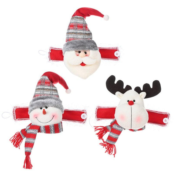 Christmas Plaid Curtain Buckle Santa Snowman Curtain Tiebacks Tie Rope Christmas Decor Curtain Buckle Santa Claus Holdback Decor Snowman Drapes Holder For Home Window Xmas Ornaments Gift