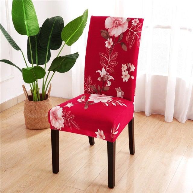 Christmas Printing Dining Chair Covers Modern Removable Anti-dirty Kitchen Seat Case Stretch Chair Slipcovers for Home Banquet Dining Room Chair Protector Seat Protector Slipcovers Stretch Removable Washable Printed Dining Chair Seat Covers for Kitchen